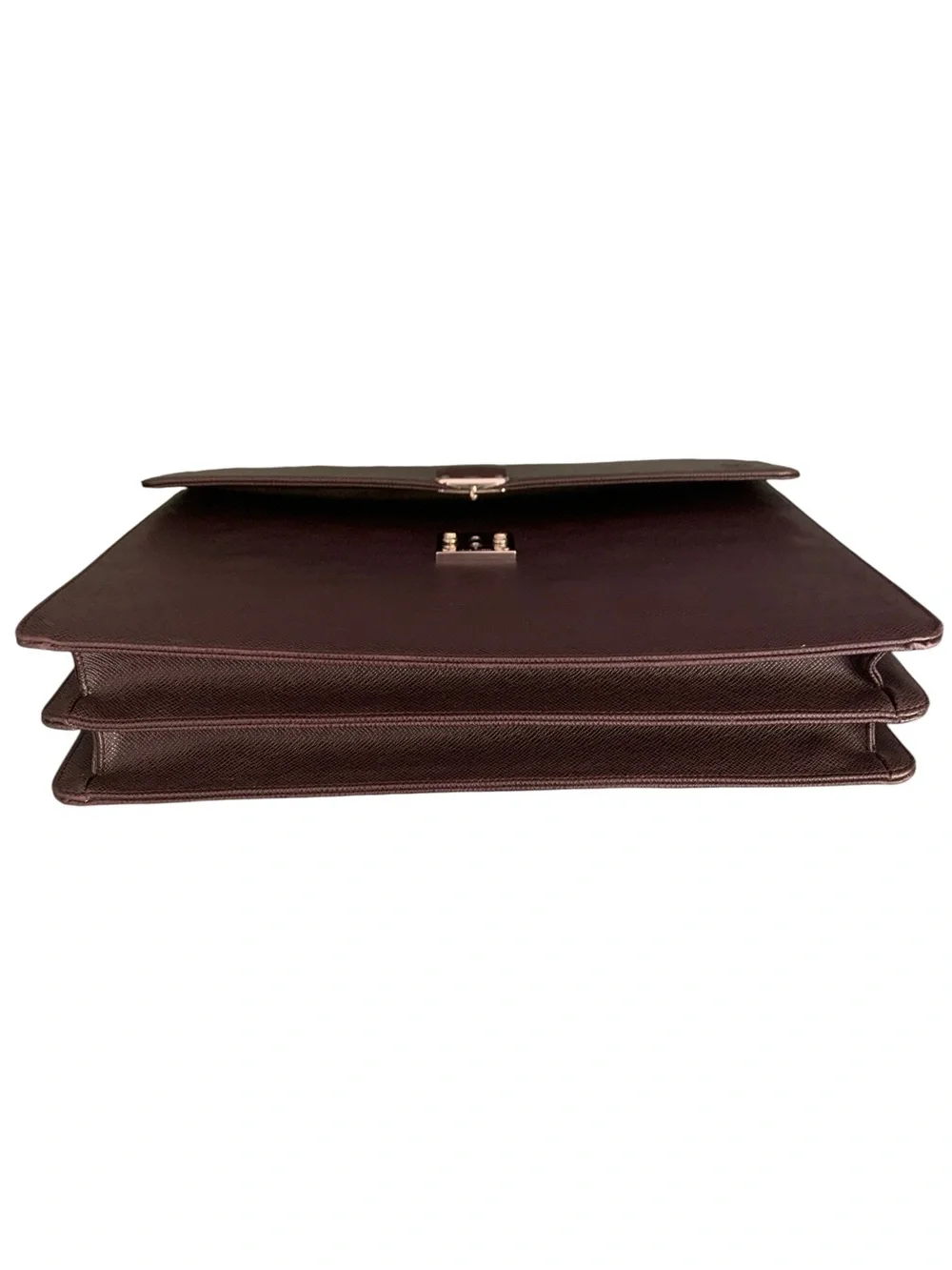 🆕 💼✨ Taiga Leather Serviette Moskova Briefcase – Brown ✨💼
